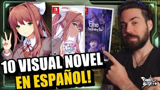 10 VISUAL NOVEL que SÍ están TRADUCIDAS AL ESPAÑOL Perfectas para introducirse en el Género [upl. by Nahgrom]