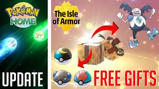 8 NEW MYSTERY GIFTS  Pokémon Home UPDATE  Isle of Armor  Pokémon Sword amp Shield [upl. by Koerlin313]