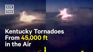 Pilot Captures Aerial Footage of Kentucky Tornadoes [upl. by Ressler]