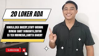 Lowongan Kokola Dea Bakery Staff Gudang Rumah Sakit Surabaya Laritta Bakery [upl. by Ronalda977]