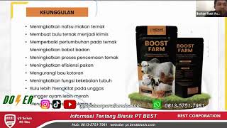 LENGKAP Penjelasan Produk NutriCell BOOST FARM Untuk Vitamin Ternak Dari BEST CORPORATION [upl. by Tdnarb700]