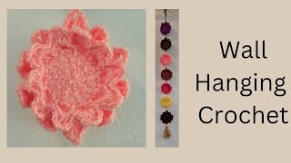 Crochet Chakra WallhangingFREE patternChakra crochet art [upl. by Idnic]