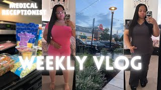 VLOG  WEEK AS A MEDICAL RECEPTIONIST  GOING OUT BAD BOYS 4 WORK CHITCHAT GROCERY SHOPPING [upl. by Salita]