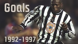 Faustino Asprilla ► ● 19921997 goals and skills  NEW CASTLE UNITED [upl. by Niemad236]