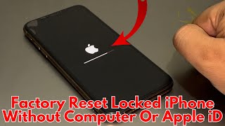 How To Factory Reset Locked iPhone Without Computer Or Apple iD  Erase Passcode Locked iPhone 2024 [upl. by Nnylanna]