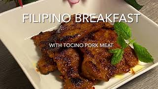 Homemade delicious TOCINO glazed pork main ingredient of this a typical filipino breakfast [upl. by Haskell]