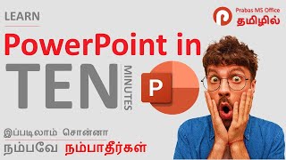 14 Points to Learn Microsoft PowerPoint in 20 Minutes in Tamil  Prabas MS Office [upl. by Anilecram450]