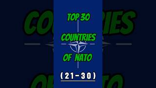 Top 30 member countries of NATO nato usa country shorts [upl. by Ardnassac]