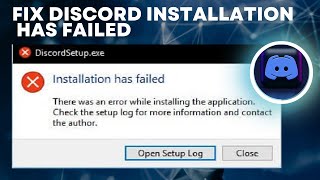 How To Fix Discord Installation Has Failed In Windows 2024 [upl. by Orsino]