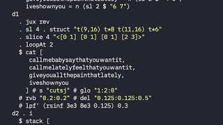 Solange  Jerrod Lil Data TidalCycles live coding edit [upl. by Elissa]