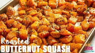 Roasted Butternut Squash Recipe StepbyStep  HowToCookRecipes [upl. by Arabele310]