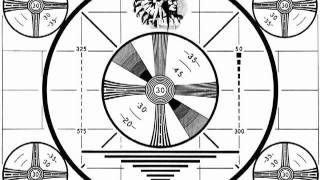 Television RCA Sign off Alignment Test Pattern  Indian Head Version 1950s [upl. by Roi281]