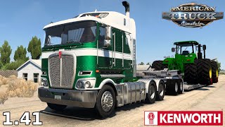 ATS 141 Kenworth K200  Deloupe Lowboy Trailer  American Truck Simulator Mods [upl. by Subocaj]