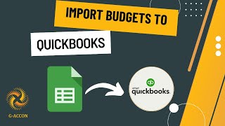 Bulk Upload Budgets to QuickBooks from Google Sheets with GAccon [upl. by Abigale]