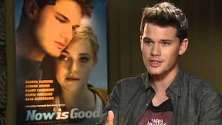 Jeremy Irvine on Dakota Fannings British accent in Now is Good [upl. by Mae]