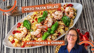 Orzo Pasta Salad with Artichokes amp Shrimp  Easy and Delicious When Cooked with your Steam Oven [upl. by Nahsez737]