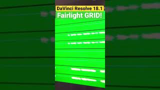 Fairlight Grid  DaVinci Resolve 181 New Feature Shorts [upl. by Lydon792]