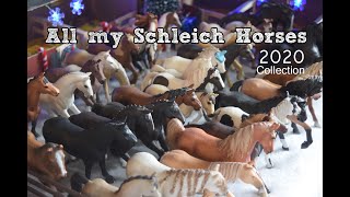 My Schleich Horse Collection 2020  85 Horses 🤭 [upl. by Caresse65]