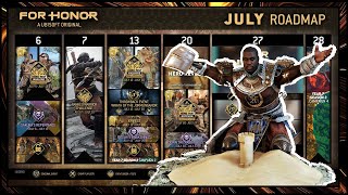 For Honor July Roadmap Breakdown 7723 Hero Fests Wrath of The Jormangundr Event Hero Reveal [upl. by Shelton430]