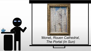 Monet Rouen Cathedral The Portal In Sun [upl. by Sima]