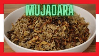 Mujadara  Mdardara Lebanese Classic Recipe Vegan Lentils And Rice [upl. by Meris]