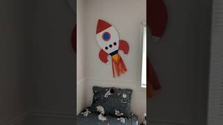 DIY for kids Birthday amp Room decor Cardboard Rocket ♻️🚀🫰 upcyclecraft kidsroomdecor spacetheme [upl. by Denae]