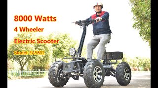 Factory Direct Selling High Permance 8000W Beast 4 Wheeler Scooter [upl. by Fleurette]