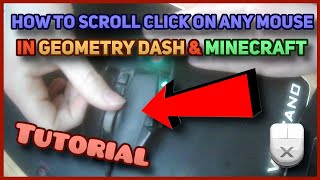 How to SCROLL CLICK on ANY mouse in Geometry Dash amp Minecraft  tutorial [upl. by Atul]