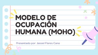 Modelo de Ocupación Humana MOHO presentado por Jassiel Flores UDELAS [upl. by Anattar]