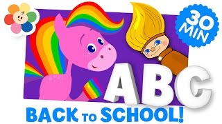 Back to School Learning Videos  Preschool Cartoons for Kids  Phonics Numbers amp more  BabyFirst [upl. by Ahsercal886]