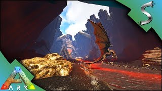 FORGE ON A RAFT COLLECTING METAL AT THE WYVERN CREVASSE  Ark Survival Evolved S4E21 [upl. by Eniruam]