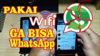 Cara Mengatasi WhatsApp ERROR Ketika Menggunakan WIFI  Work 100 [upl. by Ramona]