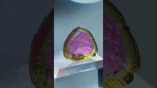 Natural watermelon Tourmaline Slice Crystal 840 Ct watermelontourmaline tourmaline gemstone [upl. by Halas]