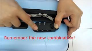 3 Steps to reset Luggage lock no reset button type [upl. by Atekin482]