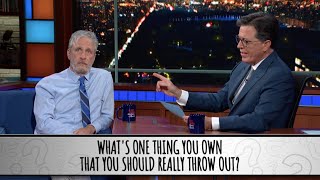 Part 1  Jon Stewart Takes The Colbert Questionert [upl. by Ettore]