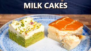 I Just Made INCREDIBLE Turkish Milk Cakes Pistachio amp Caramel Flavours [upl. by Graff]