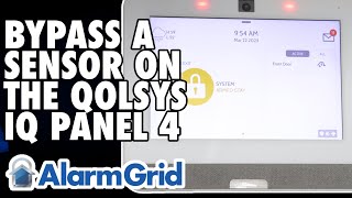 Qolsys IQ Panel 4 Bypassing a Sensor [upl. by Studner]