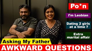 Father Shocked😳Asking AWKWARD QUESTIONS to my Father ❌You Are too afraid to asklaamj [upl. by Yalc]