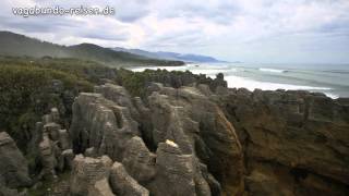 Pancake Rocks Punakaiki New Zealand [upl. by Llehsam]