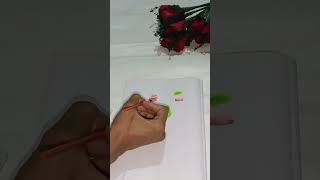 diy flower painting  diy flower painting on wall shortsviralshorts ytchanneldiypaintingflower [upl. by Eudocia]