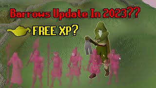 Barrows Update in 2023 amp Free XP [upl. by Nauqan513]