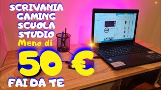 Scrivania Fai Da Te  Economica in legno PER PC [upl. by Ardnuas404]