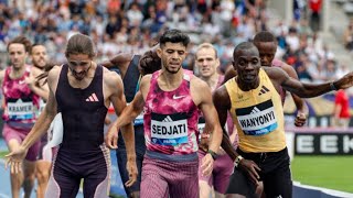 Emmaneul Wanyonyi vs Marco Arop vs Djamel Sedjati men’s 800m silesia diamond league 2024 [upl. by Uaeb]