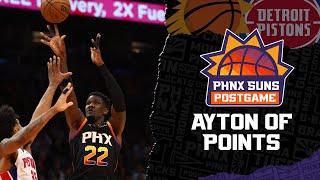 Deandre Ayton’s monster night helps Phoenix Suns outlast the Detroit Pistons [upl. by Rosina]