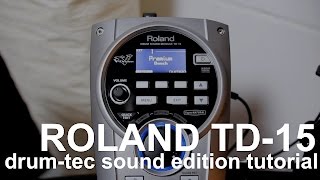 drumtec Tutorials How to load additional drum sounds to your Roland TD15 module [upl. by Lerud]