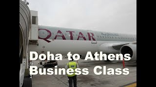 Qatar Airways A321 Business Class to Athens [upl. by Weinberg340]