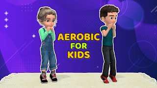 15 MIN AEROBIC WORKOUT FOR KIDS  NO REPEATS [upl. by Eiramit330]