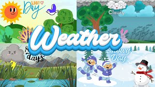 Hows The Weather  Weather Song for Kindergarten  Weather Song for kids snow rain sunny [upl. by Azitram]