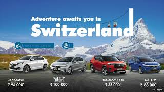 Honda July Offer  Get a chance to win Switzerland trip [upl. by Cecelia]