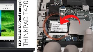 Pasang SSD M2 Sata Lenovo Thinkpad T470  Gunakan Slot WWan Card [upl. by Nahgam]